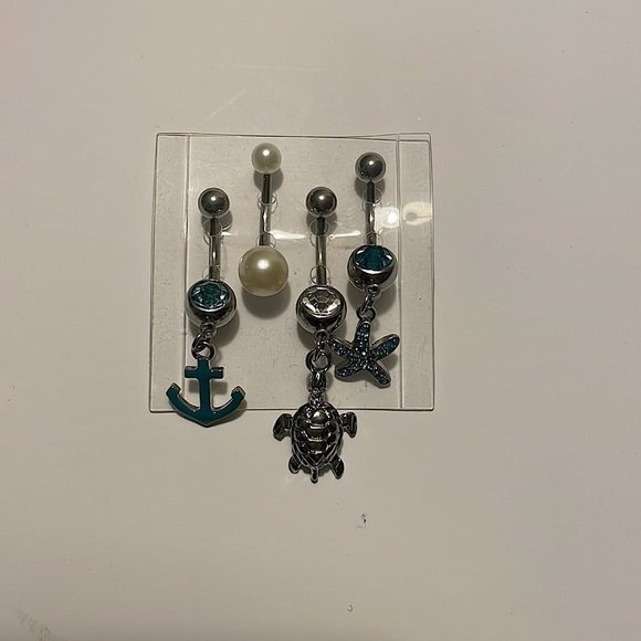 BEACH VIBES BELLY RING SET​​​​​​​​ - Picture 2 of 4